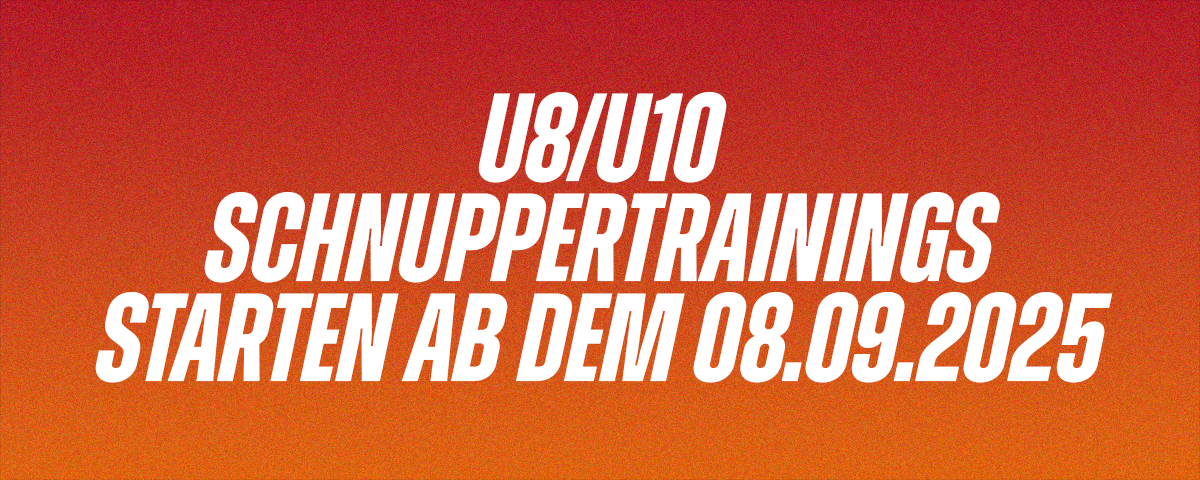 U8/U10-Schnuppertraining startet wieder ab dem 08.09.2025